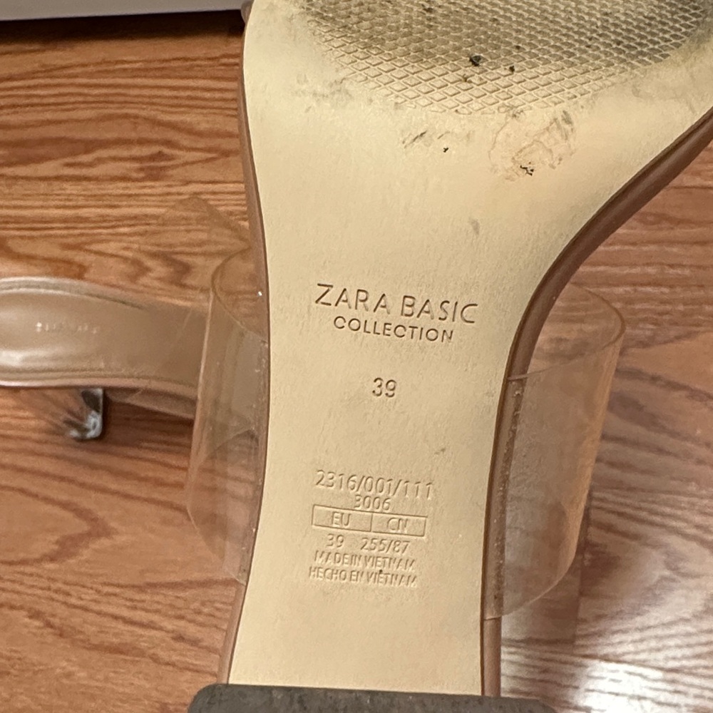 Clear Strap Nude Heeled Sandal - Women - Picture 6 of 6